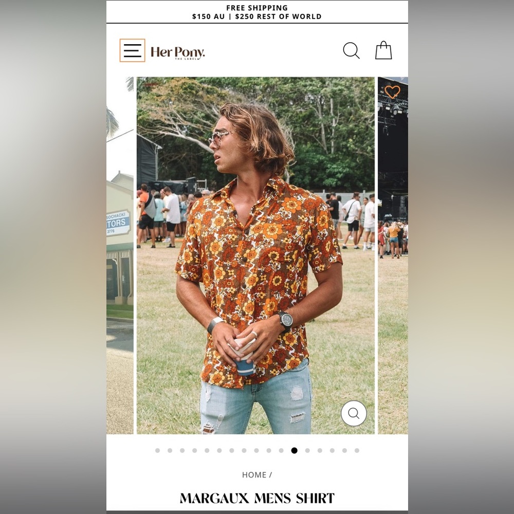 Her Pony Men’s Margaux button up